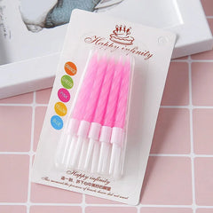 10pcs Colorful Birthday Candles with Holders - candletown.net