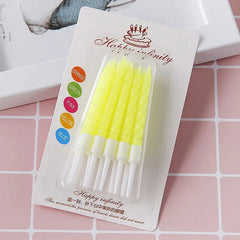 10pcs Colorful Birthday Candles with Holders - candletown.net