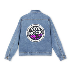 Perza 90’s Rock ONLY Denim Jacket with Round Logo