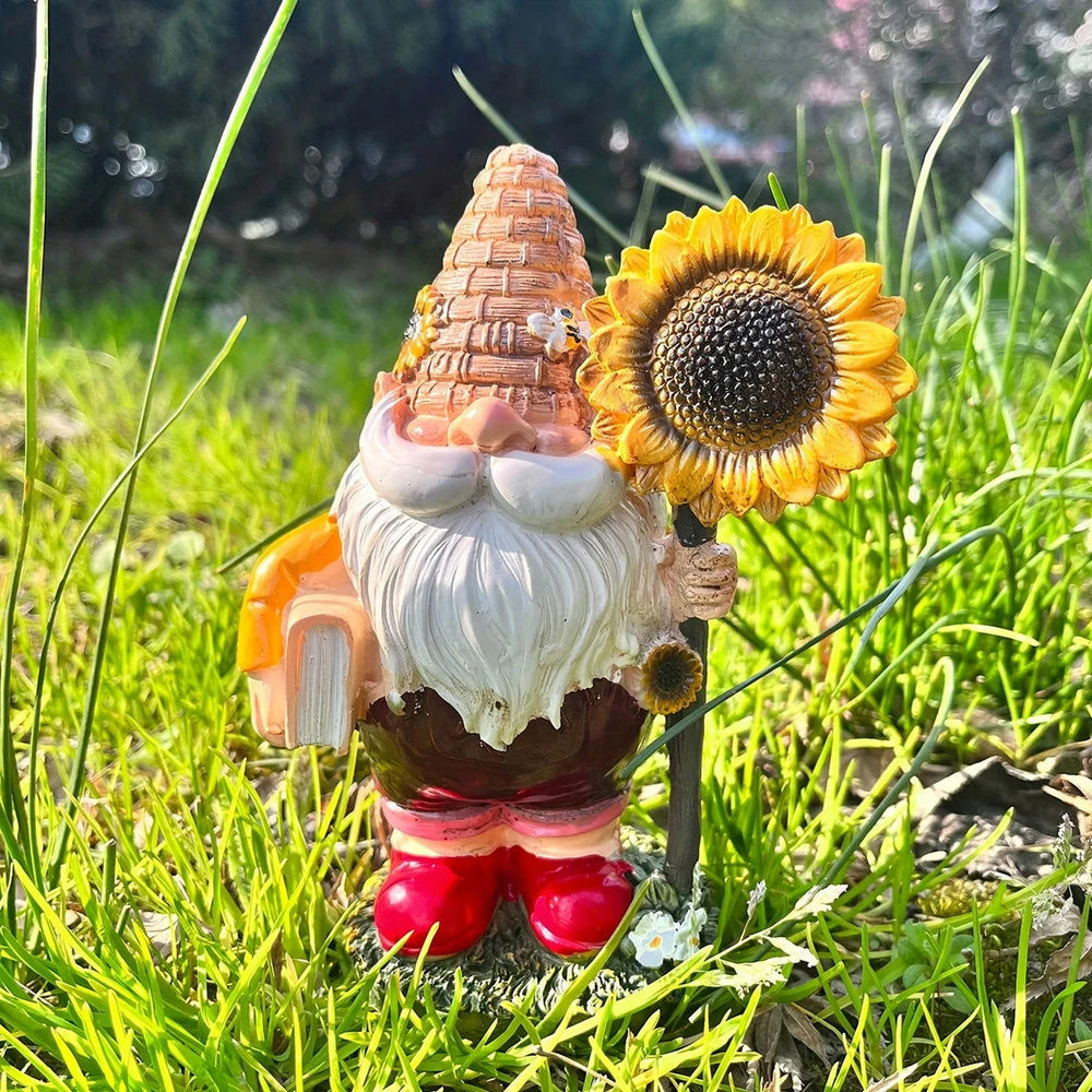1pc bee day gift gnome gnome ornament garden resin statue ornament decorative gnome crafts - candletown.net