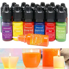 20 Colors High Concentration Candle Soap Color Essence – Perfect for DIY Candle and Soap Making - candletown.net