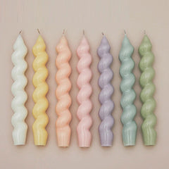 2PCS Twisted Pillar Candles - Elegant Aromatherapy Spiral Candles for Home Decoration - candletown.net
