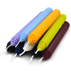 2 pcs Pointed Beeswax Honeycomb Candles - Prayer & Home Decor - candletown.net