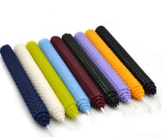 2 pcs Pointed Beeswax Honeycomb Candles - Prayer & Home Decor - candletown.net