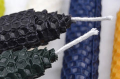 2 pcs Pointed Beeswax Honeycomb Candles - Prayer & Home Decor - candletown.net
