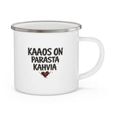 ANIZ “Kaaos on Parasta Kahvia” Enamel Mug - candletown.net