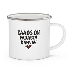 ANIZ “Kaaos on Parasta Kahvia” Enamel Mug - candletown.net