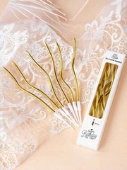 6Pcs Curved Cake Candles - Perfect for Birthdays, Baby Showers & Party Decor - candletown.net