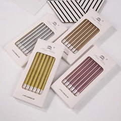 6 Pieces Coloured Birthday Candles - Decoration for Baby Showers, Weddings & Christmas Parties - candletown.net