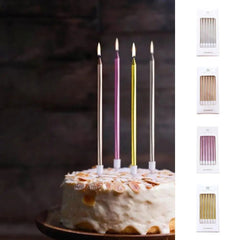 6 Pieces Coloured Birthday Candles - Decoration for Baby Showers, Weddings & Christmas Parties - candletown.net