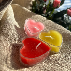 9pcs Heart-Shaped Tea Light Candles - candletown.net