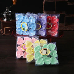 9pcs Heart-Shaped Tea Light Candles - candletown.net
