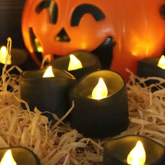 Black LED Candle Lamp Battery Operated Tea Light - Versatile Decoration for Any Occasion - candletown.net