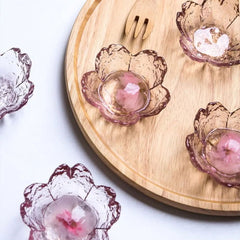 Cherry Blossom Glass Candle Holder - Elegant Home & Wedding Decor - candletown.net