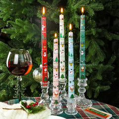 Christmas 25CM Christmas Banquet Candle Ornament Candlelight Dinner Decoration Long Pole Wedding Smokeless Atmosphere Candle - candletown.net