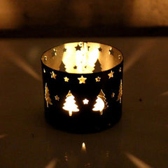 Christmas Hollow Candle Holder - Festive Candleholder for Home & Party Decor - candletown.net