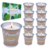 Citronella Fragrant Soy Wax Candles 10pcs – Mosquito Repellent – Perfect for Birthdays and Gifts - candletown.net