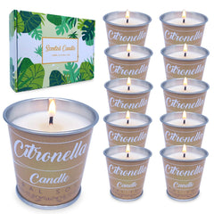 Citronella Fragrant Soy Wax Candles 10pcs – Mosquito Repellent – Perfect for Birthdays and Gifts - candletown.net