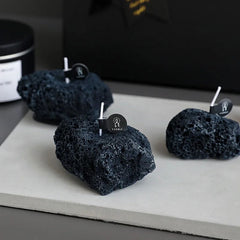 Creative Meteorite Aroma Candle - Black Stone Decorative Ornament for Home and Birthday Gifts - candletown.net