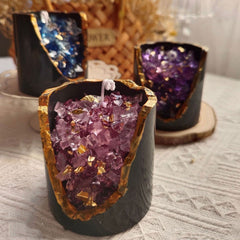 Crystal Aromatherapy Candle – Luxurious Scented Candle with Real Crystals - candletown.net