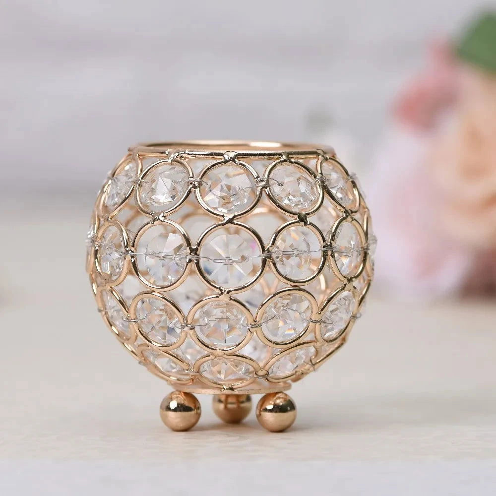 Crystal Glass Votive Candle Holder 8 cm - candletown.net