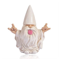 Funny Rocker Garden Gnome Statue for Outdoor and Fairy Garden - candletown.net