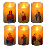 Flameless Jesus Christ LED Candle Lamp – Perfect for Easter & Religious Celebrations - candletown.net