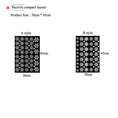 38-Piece Snowflake Window Clings – Reusable Electrostatic Christmas Stickers - candletown.net