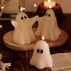 Handcrafted Halloween Ghost Scented Candle - Lavender Aroma Festive Decor - candletown.net