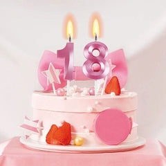 Happy Birthday Candles – Charming Pink and Blue Combo - candletown.net