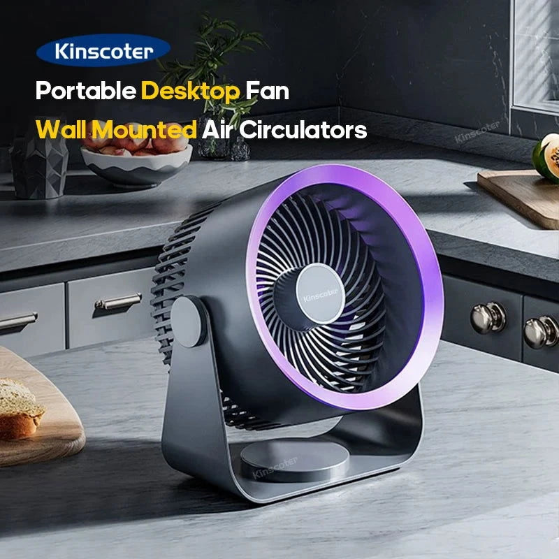 KINSCOTER Multifunctional Electric Fan Circulator Wireless Portable Home Quiet Ventilator Desktop Wall Ceiling Fan Air Cooler - candletown.net