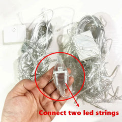 LED Fairy String Curtain Lights - Outdoor & Patio Decoration for Christmas and Parties - candletown.net