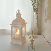 Metal Candle Lantern Decorative Hanging Candlestick Lantern Outdoor Lantern for Living Room Wedding Party Home Decor - candletown.net