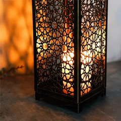 Middle Eastern Arab Metal Vintage Wind Lantern - candletown.net