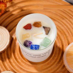 Natural Crystal Stone Aromatherapy Candle – Serenity and Style - candletown.net