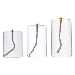 Refillable Glass Oil Candle - Elegant Oil Lamp for Dining, Parties, Christmas, and Weddings - candletown.net