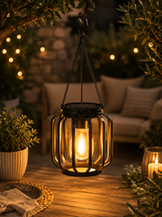Retro Solar Hanging Lantern - candletown.net