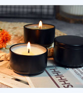 18h Citronella Candle – Natural Mosquito Repellent in Black Tin - candletown.net