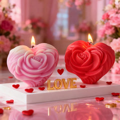 DIY Rose Heart Silicone Mold for Candle Making - candletown.net