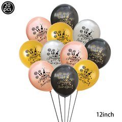 2026 New Year Latex Balloons