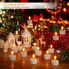 Rechargeable Flameless LED Tea Lights – 6pcs with Charging Station