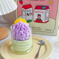 Dessert Cup Scented Candle – Faux Cake Design