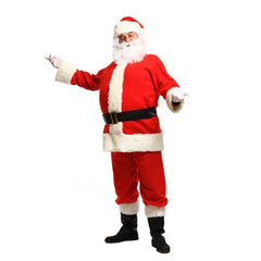 Deluxe Santa Claus Costume for Men – Classic Red Christmas Cosplay Set