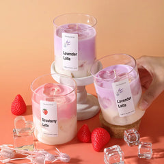 Latte Glow Aromatherapy Candle – Soy Wax Glass Candle