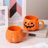 Halloween Pumpkin Ceramic Mug – 400 ml Cute Coffee Cup