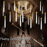 Magic Floating LED Candles with Wand Remote – 10–24 Pack - candletown.net