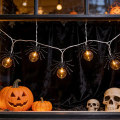 Halloween Spider LED String Lights – 10 LEDs, 1.5 m - candletown.net