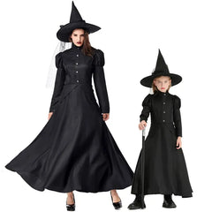 Deluxe Witch Costume Set – Halloween Wizard Dress with Hat for Kids & Adults - candletown.net