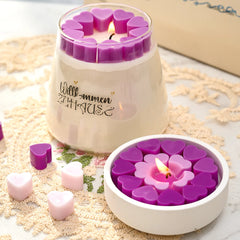 55 Compartment Heart Silicone Candle Mold - candletown.net