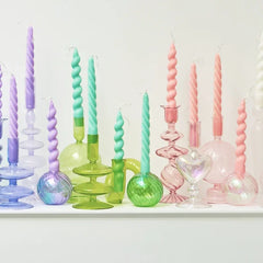 Colorful Glass Candle Holder - candletown.net